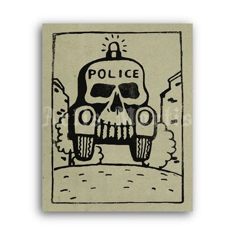 Printable Anti police, ACAB vintage poster by King Mob, protest history art