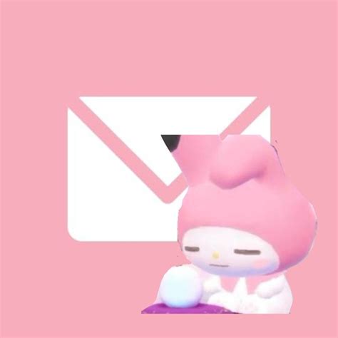 mail pink icon my melody | Diseño de iconos de app, Iconos para las ...