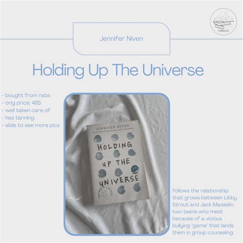 Booktok Book Holding Up The Universe By Jennifer Niven Hobbies And Toys