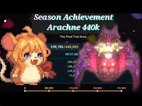 Guardian Tales Expedition Area 2 Final Trial Arachne 440K Score