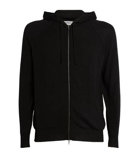 John Smedley Merino Wool Zip Up Hoodie Harrods Ar