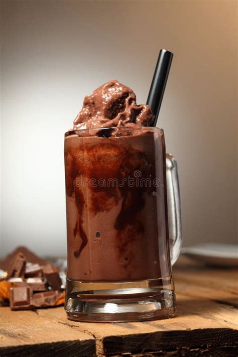 Ice Blended Chocolate Stock Image Image Of Blended Delicious 16853221