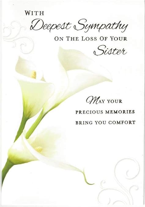 Loss Of Your Sister Sympathy Card Uk Office Products