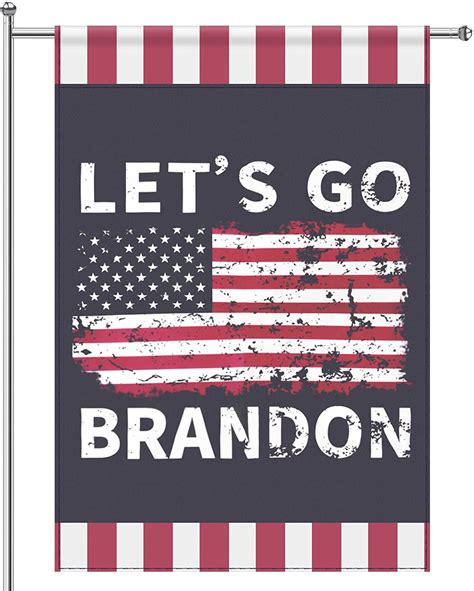 Lets Go Brandon Garden Flag 12x18 Double Sided Lets Go Brandon Flag