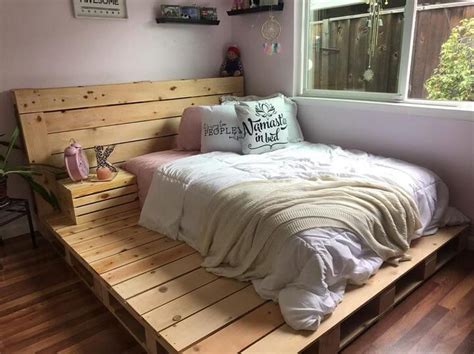 Wood Pallet Bed Frames Queen