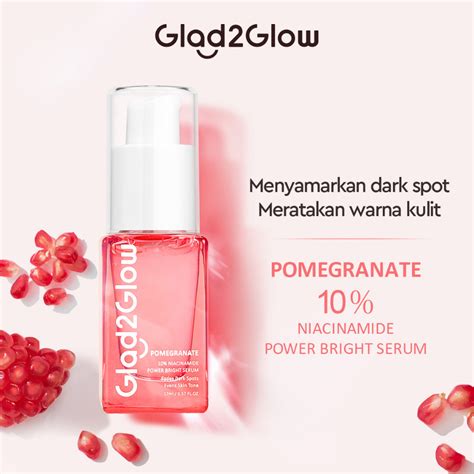 Jual Glad Glow Pomegranate Niacinamide Power Bright White Serum