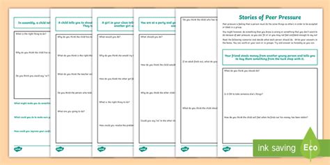 Peer Pressure Choices Worksheet Teacher Made Twinkl Worksheets