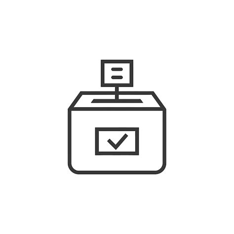 Ballot Box With Checkmark And Ballot Paper Premium Ai Generated Vector