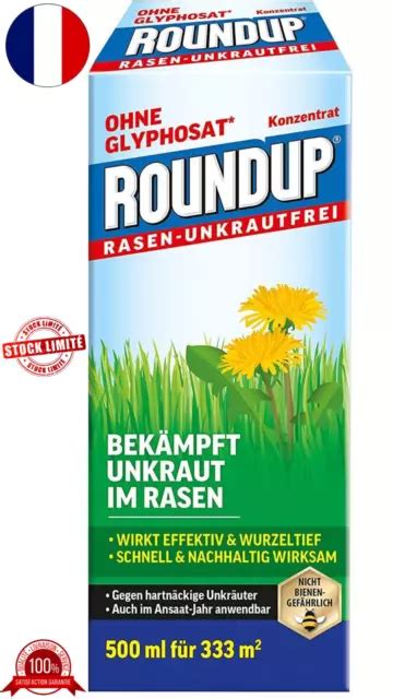 D Sherbant Roundup Herbicide Pelouse Jardin Mauvaise Herbe Gazon Ml