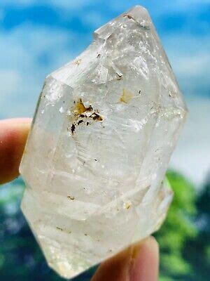 Raw Ore Herkimer Diamond Crystal Gem Tip Rainbow Crystal Clusters