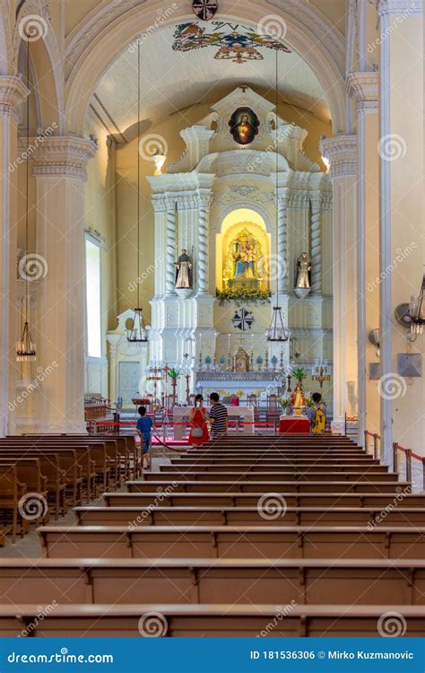 Interior of St. Dominic Church in Macao, China Editorial Photo - Image ...