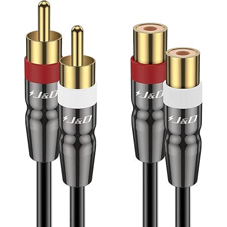 M Cinch Verl Ngerungskabel Stereo Audiokabel X Cinch Stecker Auf