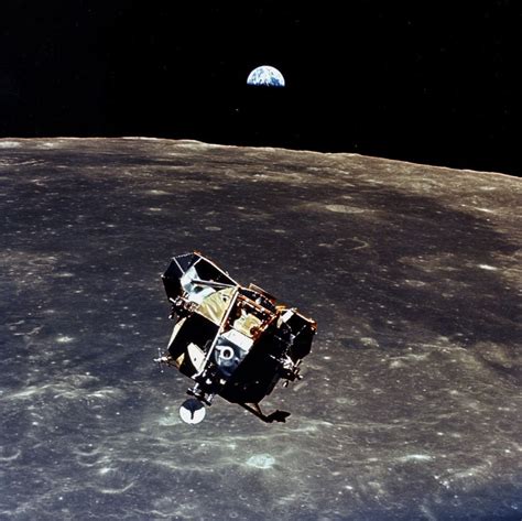 Lunar Module Callsign Eagle Taken By Michael Collins From The