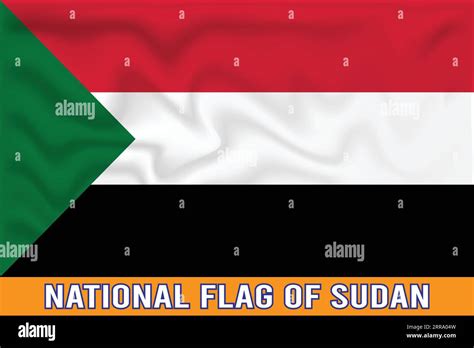 NATIONAL FLAG OF SUDAN 3D EFFECT Stock Vector Image Art Alamy