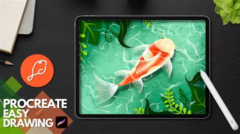 Draw A Fish In A Pond On Procreate Easy Procreate Drawing Tutorial