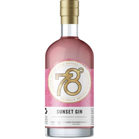 Buy 78 Degrees Sunset Gin 700ml Paramount Liquor