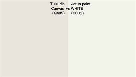 Tikkurila Canvas G Vs Jotun Paint White Side By Side Comparison