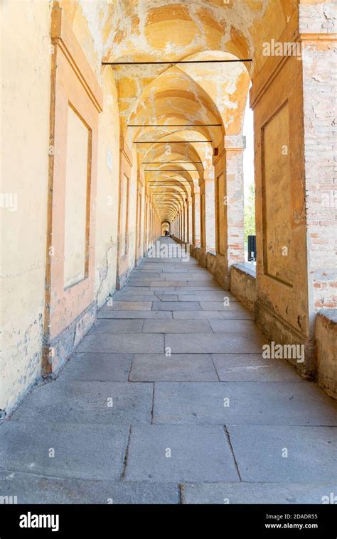 BOLOGNA ITALY Nov 11 2020 Longest Arcade In The World Up To The