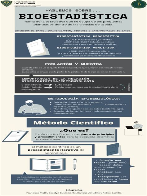 Infografía Bioestadística La Bioestadística Epidemiología Y Método