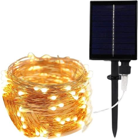 Guirlande Lumineuse Exterieur Solaire Lot De Led Guirlande Lumineuse