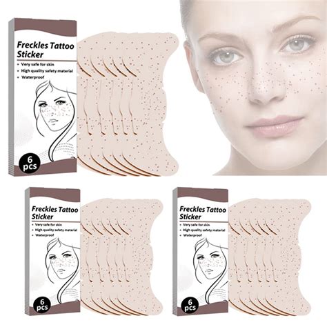 Natural Looking Fake Tattoos Freckle Patch Temporary Face