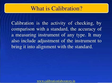 Overview Of Instrument Calibration