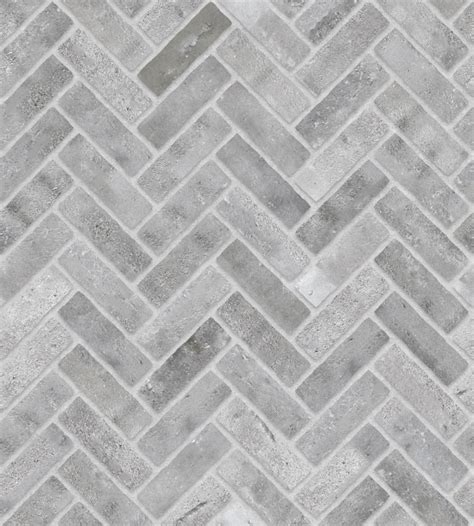 Finnish Grey Brick Herringbone Texture X Mm