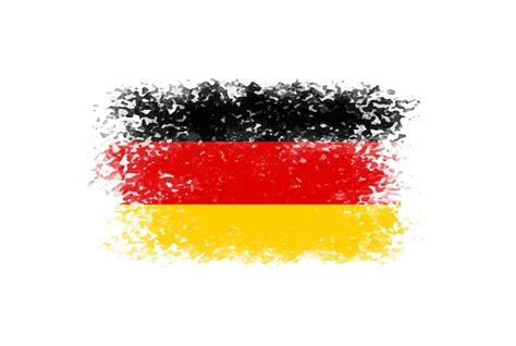 Flagge Von Deutschland Im Grunge Stil Premium Vektor