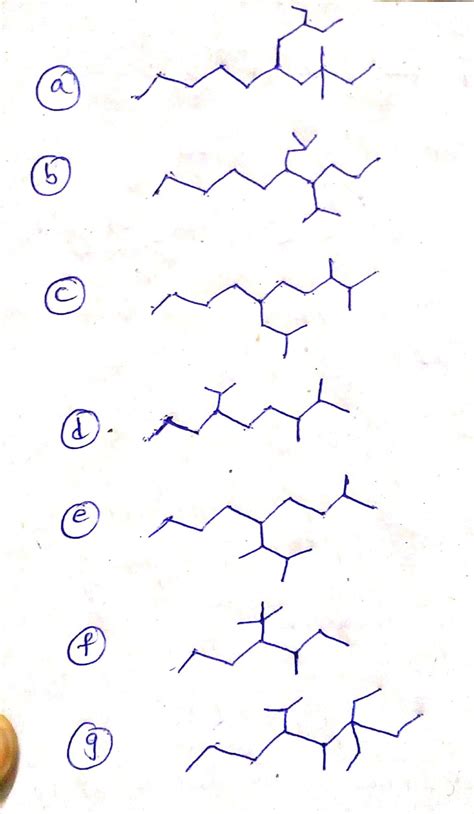 La And 10 Write The Structures Of Following Alkane A 5 2 Ethylbutyl