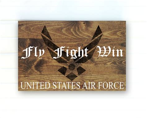 Us Air Force Rustic Painted Wood Sign Us Air Force Us Air