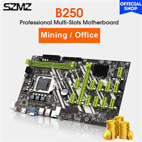 SZMZ placa base de plataforma de minería B250 BTC LGA 1151 compatible