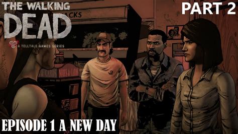 The Walking Dead Game Season 1 Episode 1 A New Day Part 2 Drug Store Youtube