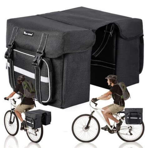 25l Bike Bicycle Rear Rack Pannier Bag Back Waterproof Seat Box Saddle Carry Bag Ebay