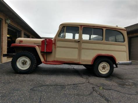 1959 Willys Station Wagon 4 Wheel Drive 4 Cylinder Overhead Valve Manual Trans For Sale