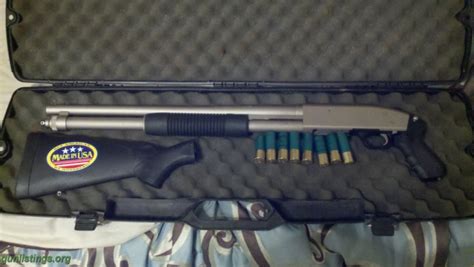 Shotguns Mossberg 590 Home Defense Nickel Plated