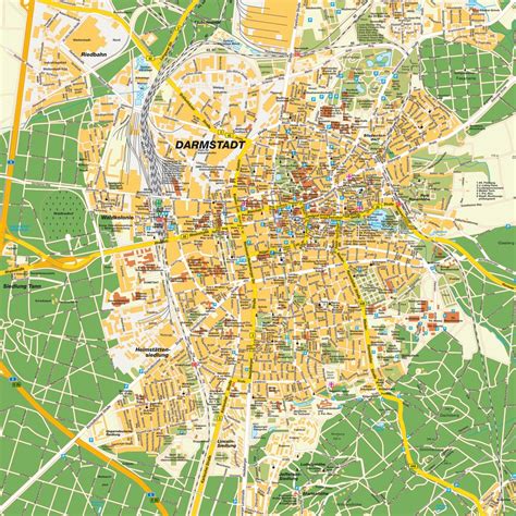 Map Darmstadt, Germany. Maps and directions at hot-map.