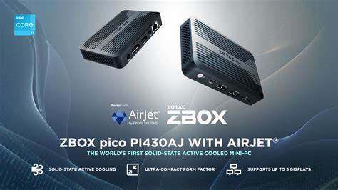 Zotac Mini Pc First To Market With Frore Airjet Cooling