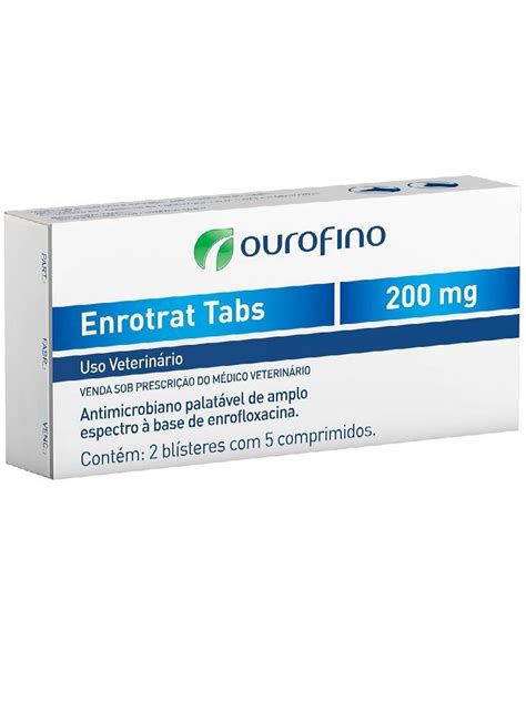 Aviário Mediato Cães Enrotrat Tabs Antimicrobiano Palatavel 200mg