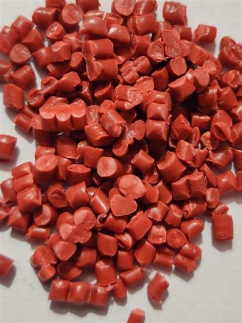 Poly Propylene 6mm Red Reprocessed PP Granules For Engineering