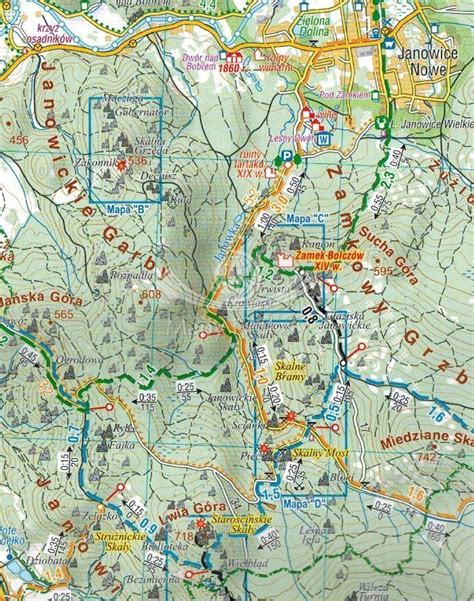 RUDAWY JANOWICKIE MAPA TURYSTYCZNA SKŁADANA COMPASS