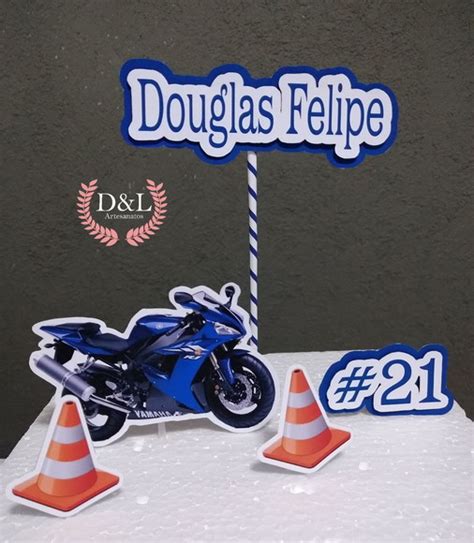 Topper De Bolo Motos Compre Produtos Personalizados No Elo7