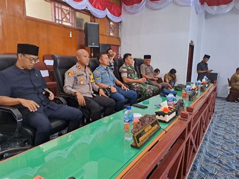 Wakapolres Kaur Hadiri Rapat Paripurna Penyampaian Rancangan Jadwal