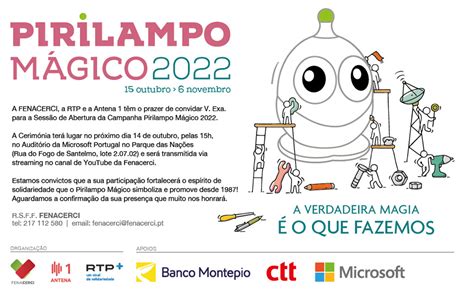 Sessão De Abertura Campanha Pirilampo Mágico 2022 Federação Nacional