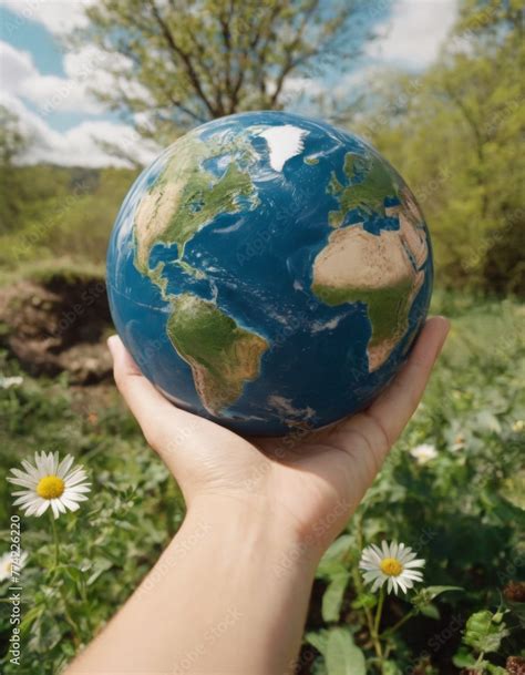 Globo Terrestre Simbolo Della Giornata Mondiale Della Terra Celebriamo