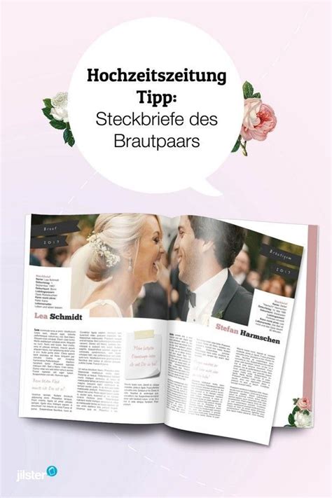 An Open Magazine With The Words Hochtzeitszung Tipp On It