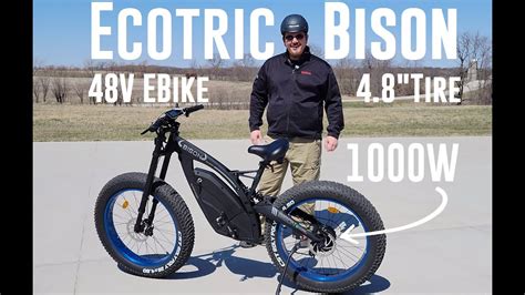 Ecotric Bison 48V 1000W 26 X 4 8 Fat Tire EBike Unbox Run