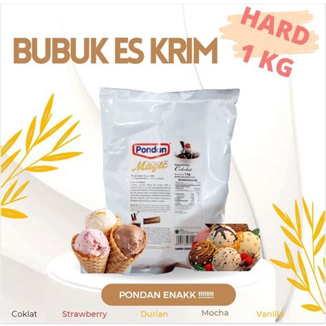 Jual Bahan Ice Cream BUBUK ES KRIM MURAH TEPUNG ICE CREAM PONDAN