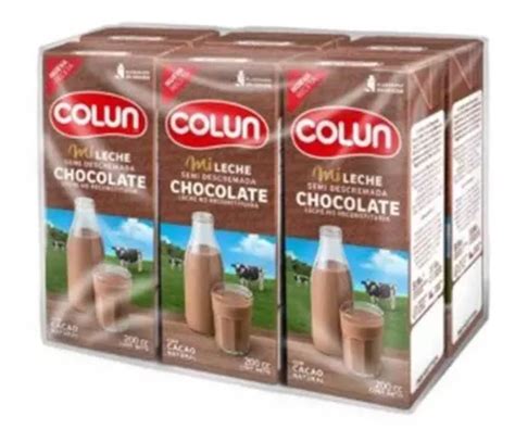 Leche Semidescremada Chocolate Ml Colun Mercadolibre