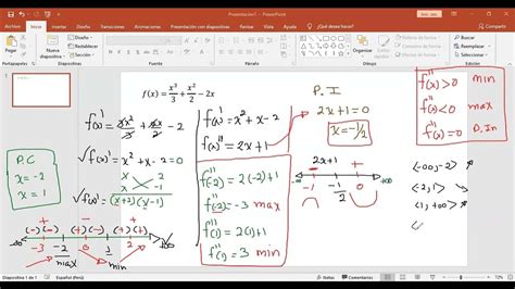 Grafica De Una Función Con Primera Derivada Y Segunda Derivada Ejemplo