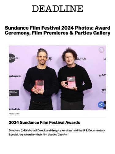 Sundance Film Festival 2024 Photos Award Ceremony Film Premieres